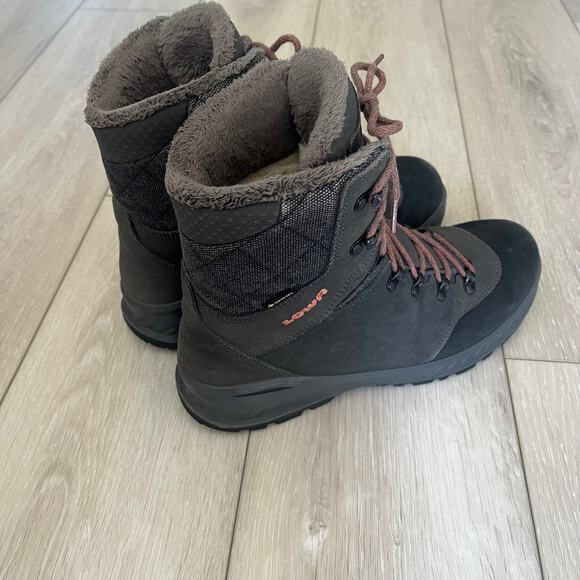 Lowa Nabucco EVO GTX Gray Women's 10 Outdoor Winter Lace Up Boot NO INSOLE - Picture 7 of 10